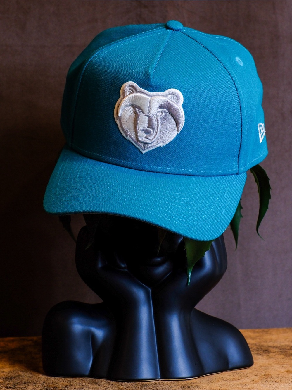 Memphis Grizzlies New Era Teal 9FORTY Baseball Cap with Embroidered Patch